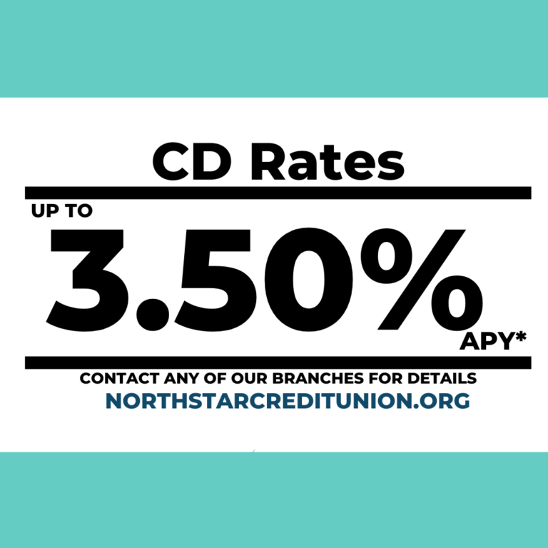 CD Promotional Rates at 3.00 to 3.50% APY*
