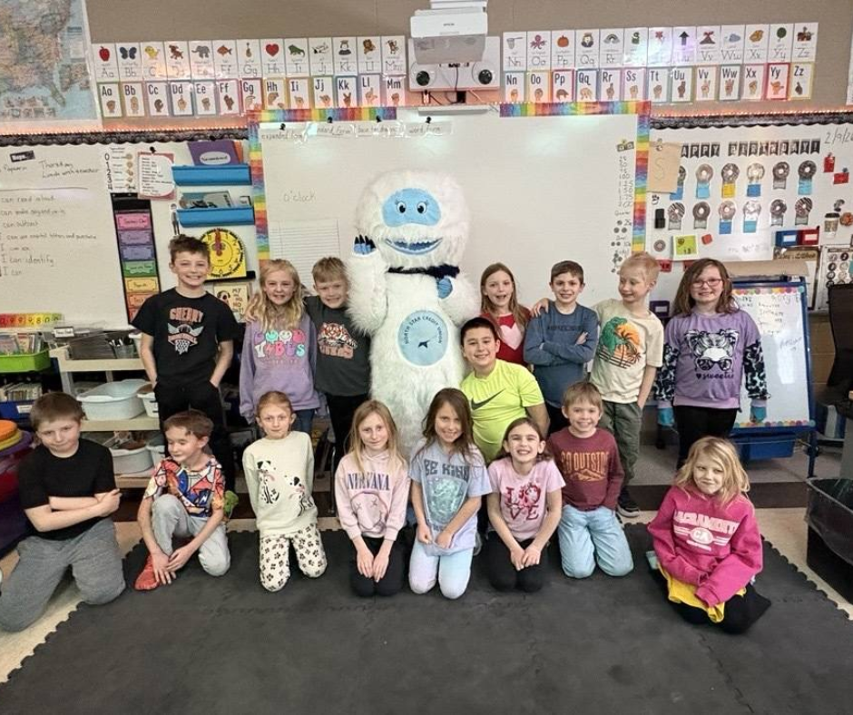 Staff & Star the Yeti Read to 1,300 Students